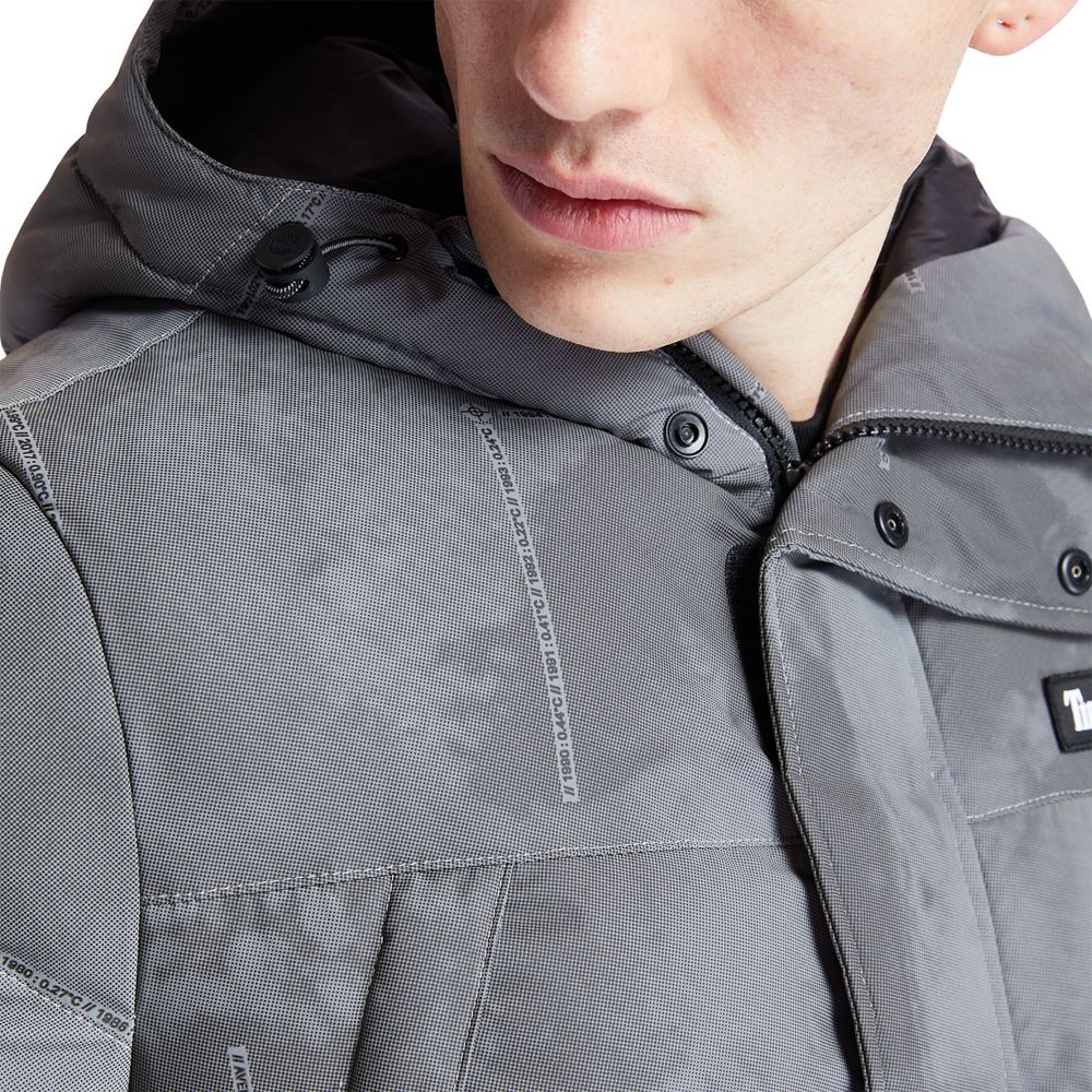 Jaqueta Masculino - Timberland Reflective Puffer - XGBIT3890 - Cinzentas Escuro